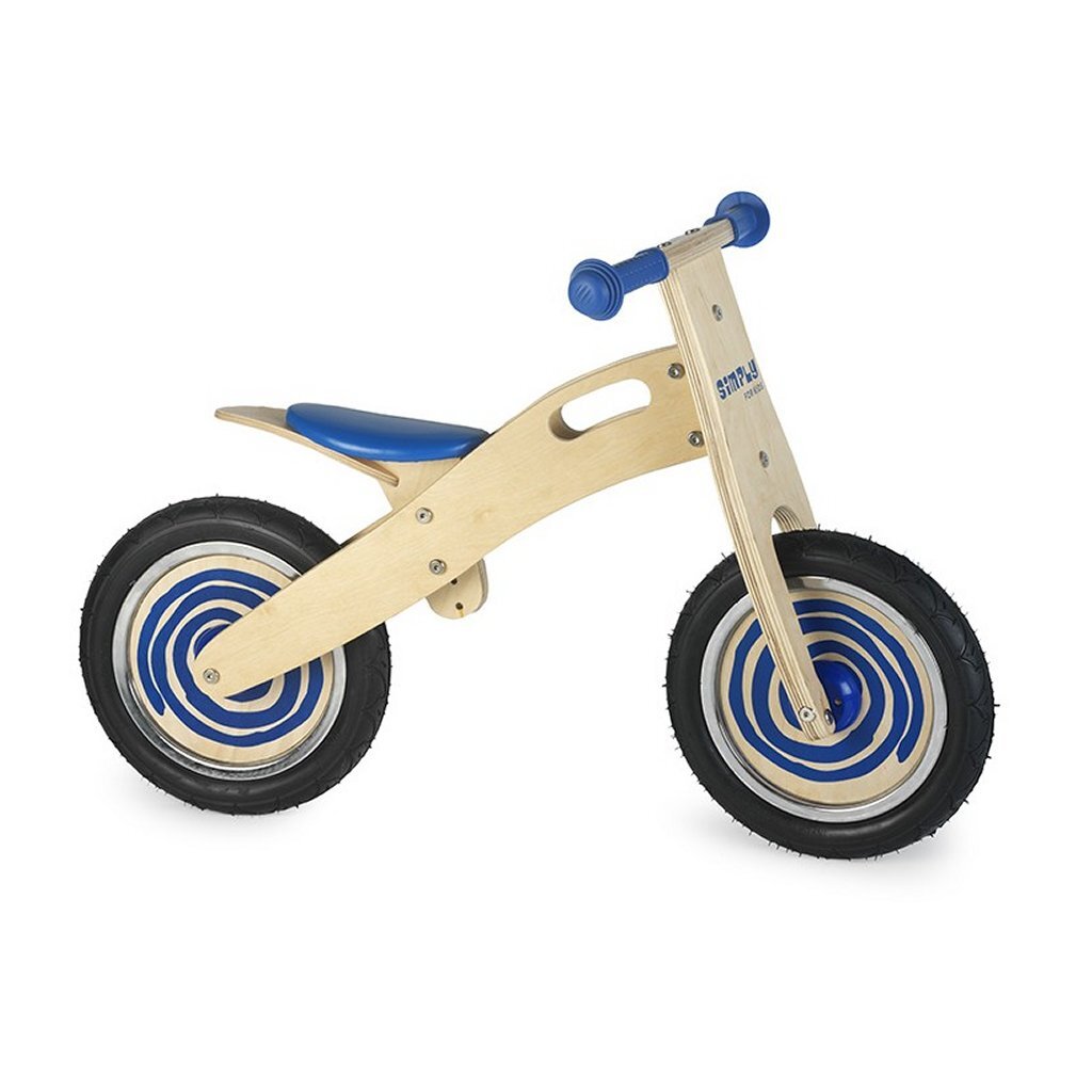 Simply For Kids Houten Loopfiets Blauw Default Title Loopfietsen/Loopmotoren Joy&Bloom