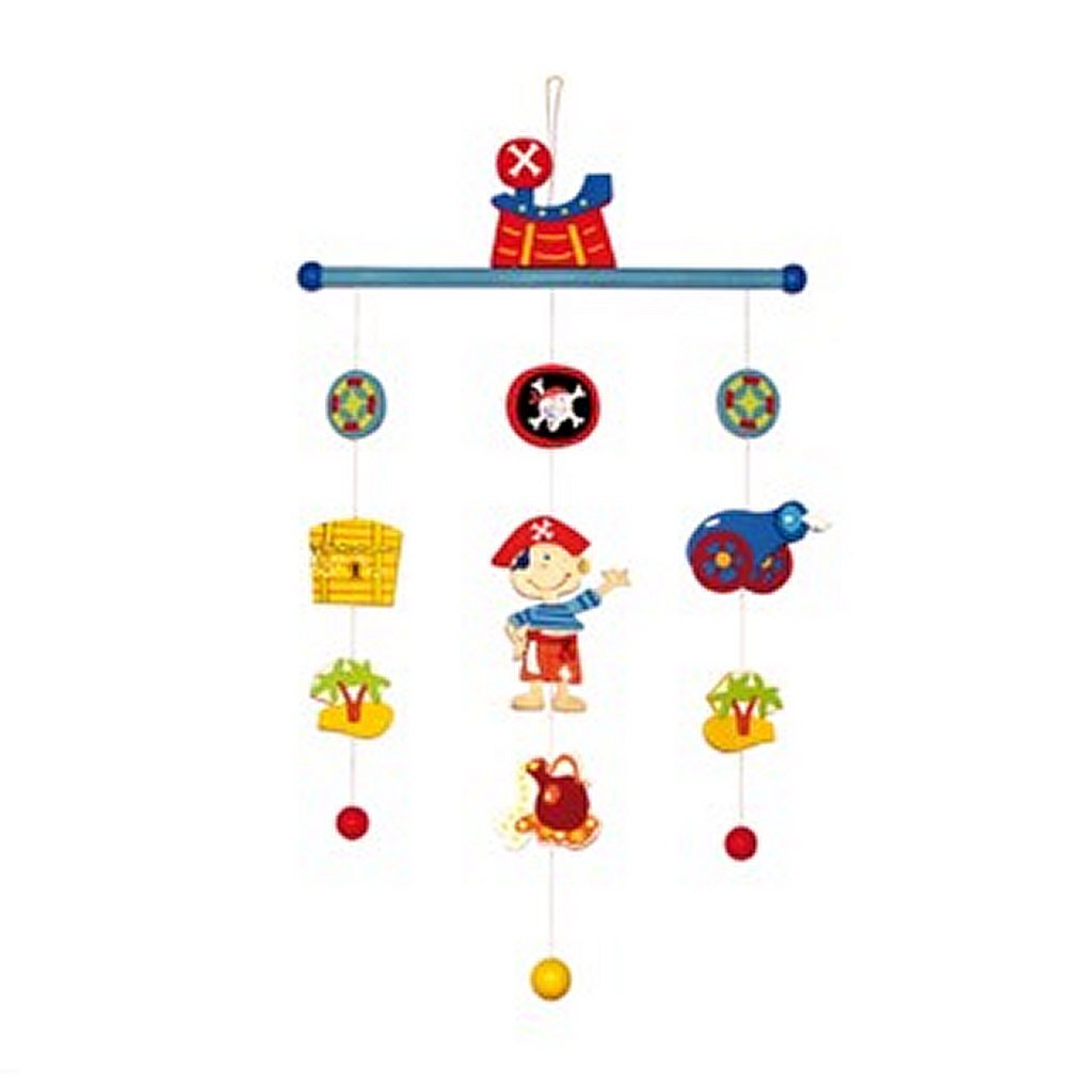 Simply For Kids 21140P Houten Piratenmobiel Default Title Accessoires Joy&Bloom