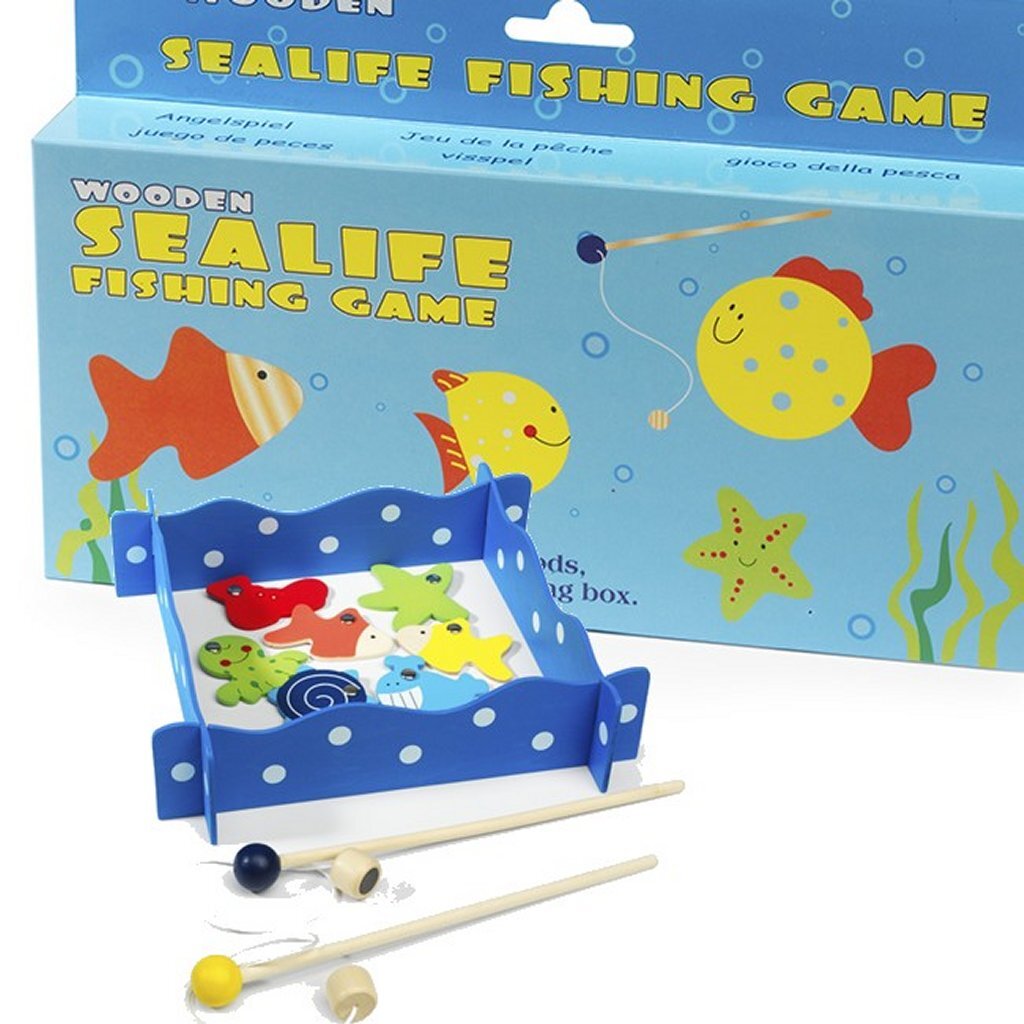 Simply For Kids Houten Hengelspel Met Visjes Default Title Actiespellen Joy&Bloom