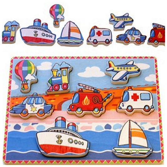 Simply For Kids Houten Voertuigen Puzzel Default Title Puzzels Joy&Bloom