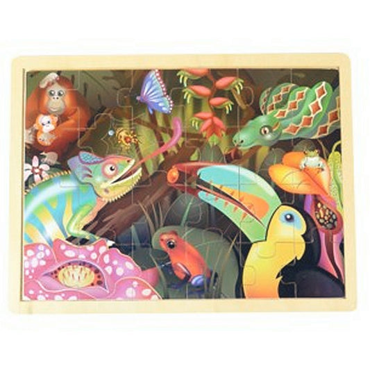 Simply For Kids Houten Puzzel Regenwoud Default Title Kinderpuzzels Joy&Bloom