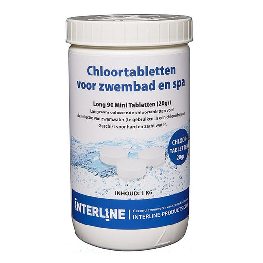 Interline Zwembad 20 Grams Chloortabletten 1 Kg Default Title Hygiëne Joy&Bloom