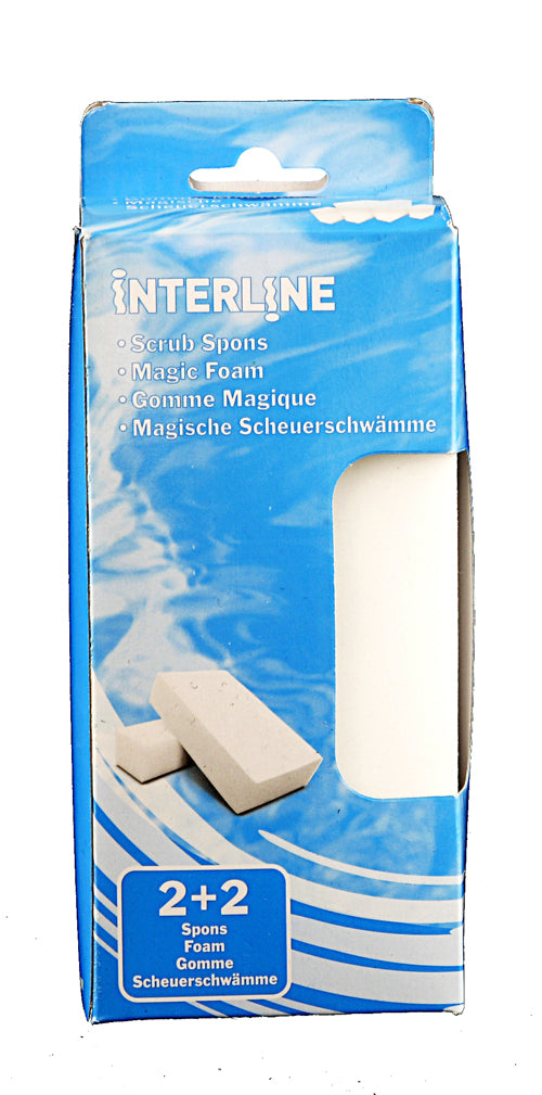 Interline Zwembad Scrub Sponzen 4 Stuks Default Title Schoonmaak Artikelen Joy&Bloom