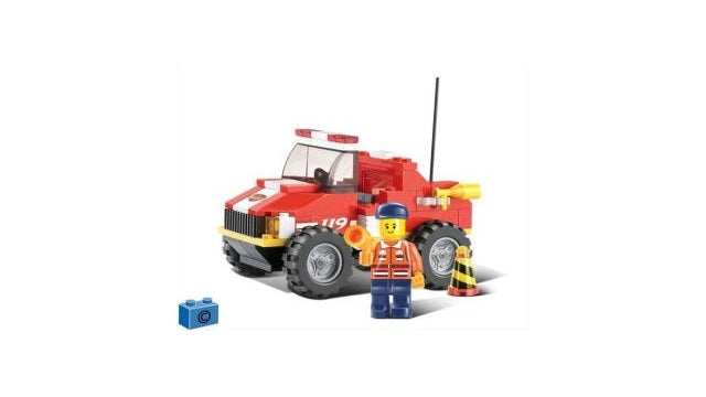 Sluban Fire Alarm M38-B0217 Brandweerjeep 118-Delig Default Title Sluban Joy&Bloom