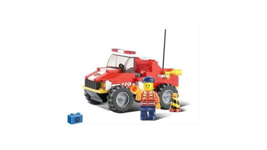 Sluban Fire Alarm M38-B0217 Brandweerjeep 118-Delig Default Title Sluban Joy&Bloom