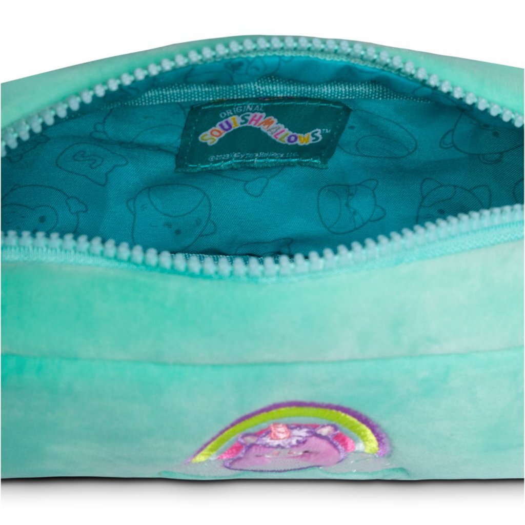 Squishmallows Eenhoorn Pluche Etui Blauw Rugzakken en Tassen Joy&Bloom