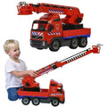 Basic Volvo Brandweerauto Met Uitschuifbare Ladder 58.5 Cm Default Title Brandweer Speelgoed Joy&Bloom