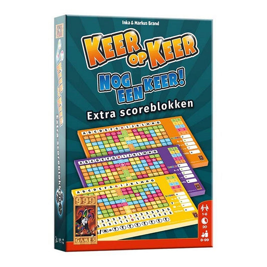 999 Games Keer Op Keer Scorebladen 3 Stuks Default Title Dobbelspellen Joy&Bloom