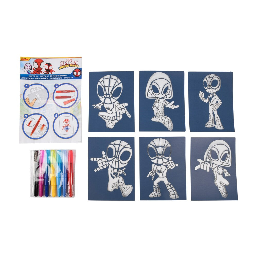 Marvel Spidey Spraypen Set Airbrush Joy&Bloom