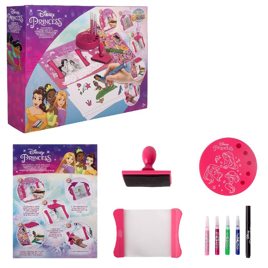 Disney Princess Transfer Art Set Default Title Kleursets Joy&Bloom
