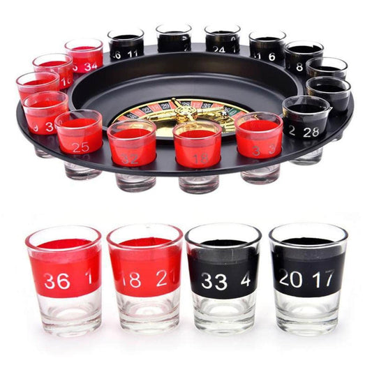 Drankspel Roulette Met 16 Shotglaasjes Default Title Spellen & Puzzels Joy&Bloom