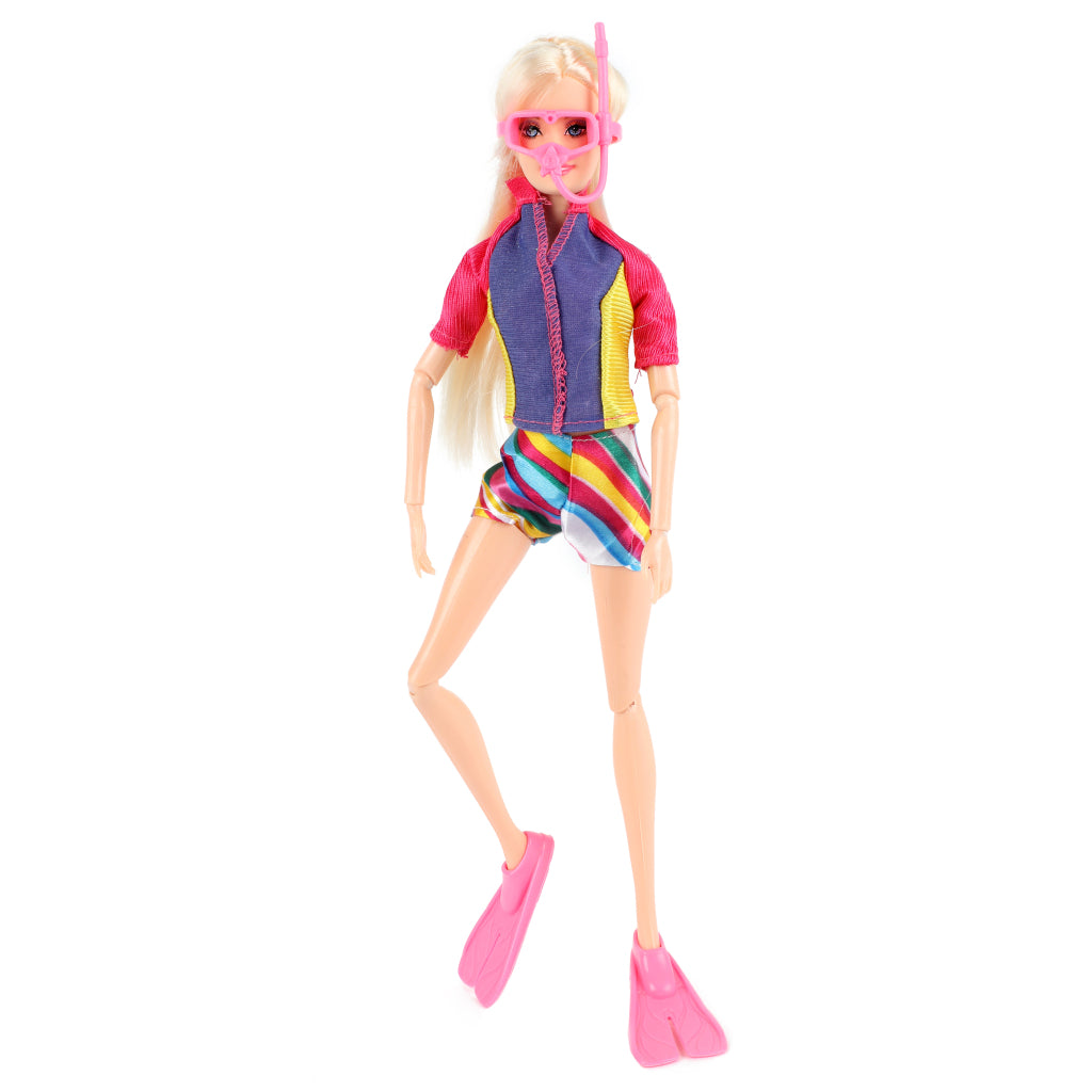 Lauren Deluxe Tienerpop Duikster Met Glitter Dolfijn Tienerpoppen Joy&Bloom