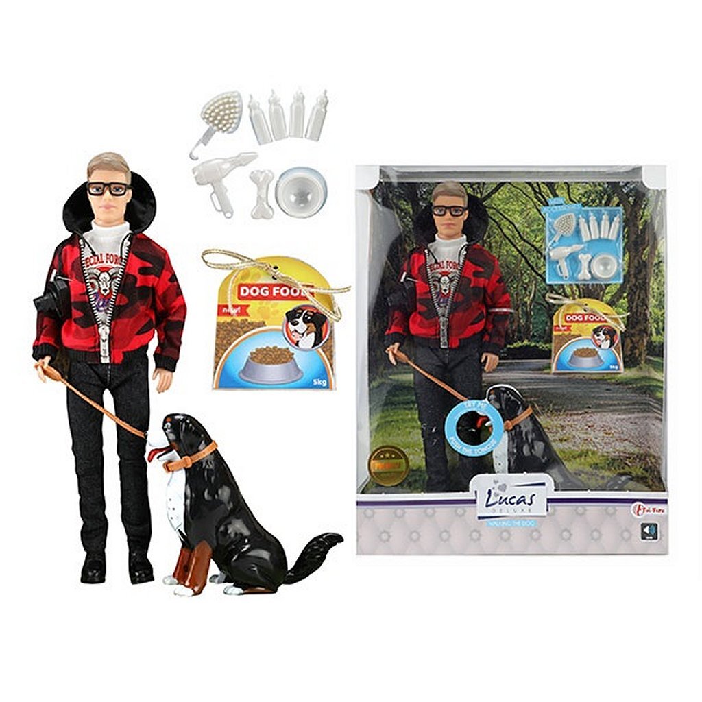 Lucas Tienerpop Lucas + Hond Met Geluid Default Title Tienerpoppen Joy&Bloom