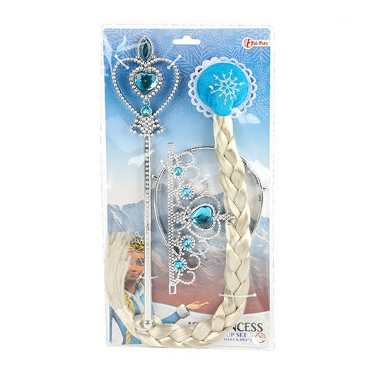 Ice Princess Verkleedset Accessoires 3-Delig Default Title Make-up en Haar Joy&Bloom