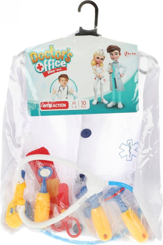 Toi-Toys Verkleedset Dokter Junior Polyester Wit 10-Delig Default Title Doktersets Joy&Bloom