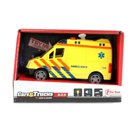 Cars & Trucks Cars &Amp; Trucks Ambulance + Geluid Default Title Ambulance Voertuigen Joy&Bloom