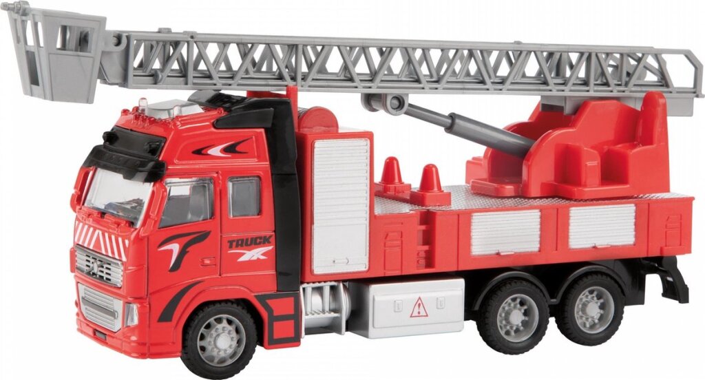 Metal Brandweerwagen 1:38 Rood 12Cm Brandweer Speelgoed Joy&Bloom