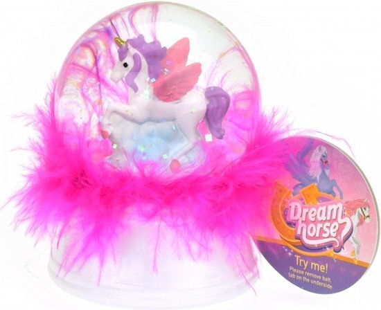 Dream Horse Sneeuwbol Eenhoorn Met Licht En Veren Diversen Joy&Bloom