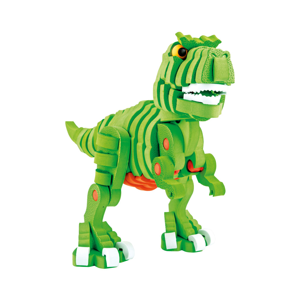 Toi-Toys Knutselpuzzel Dinosaurus 25,8 Cm Groen 104-Delig 3D Puzzels Joy&Bloom