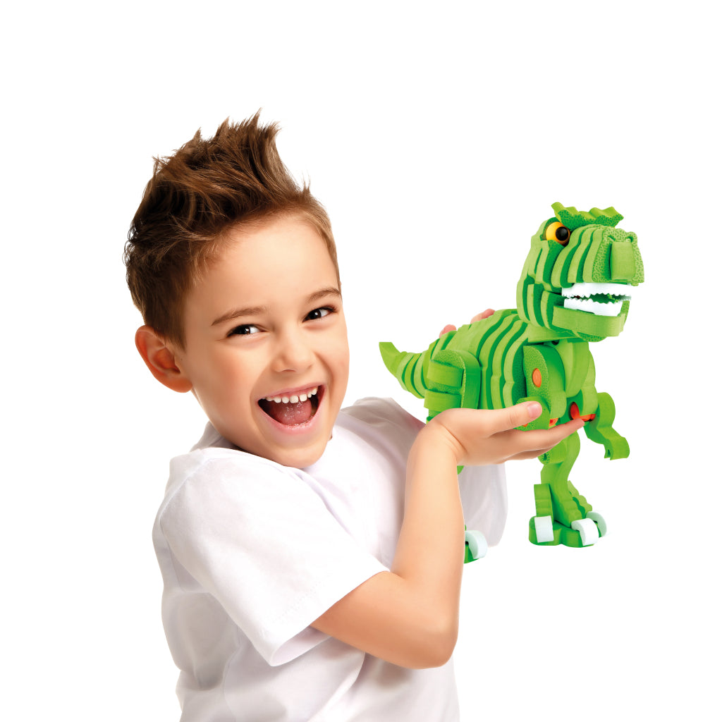 Toi-Toys Knutselpuzzel Dinosaurus 25,8 Cm Groen 104-Delig 3D Puzzels Joy&Bloom