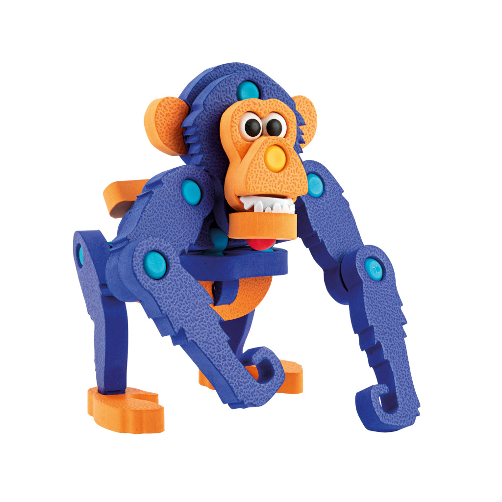 Toi-Toys Knutselpuzzel Aap Junior 25,8 Cm Blauw 59-Delig 3D Puzzels Joy&Bloom