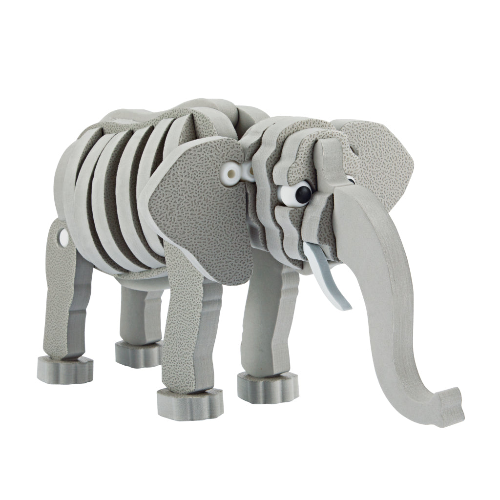 Toi-Toys 3D Puzzel Olifant Junior 31,5 Cm Foam Grijs 75-Delig 3D Puzzels Joy&Bloom