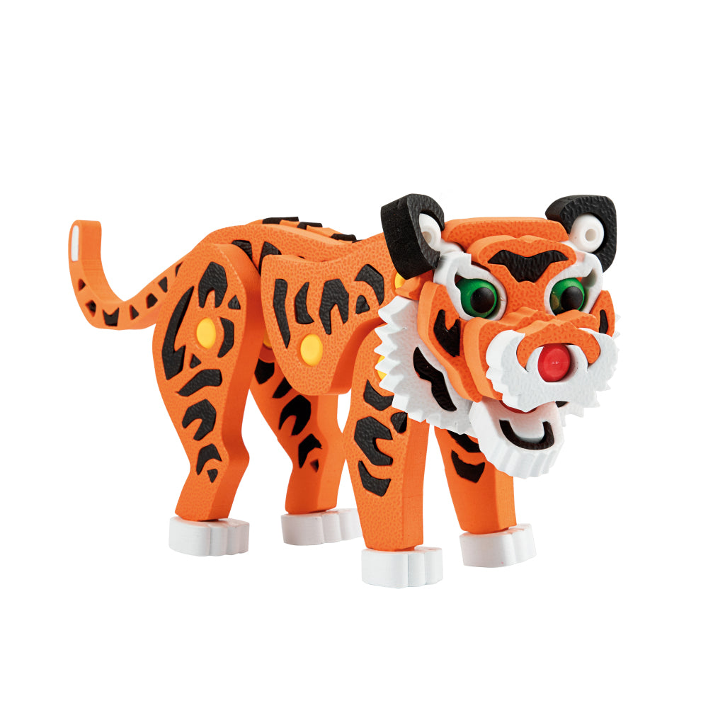 Toi-Toys 3D Puzzel Tijger Junior 31,5 Cm Foam Oranje 121-Delig 3D Puzzels Joy&Bloom
