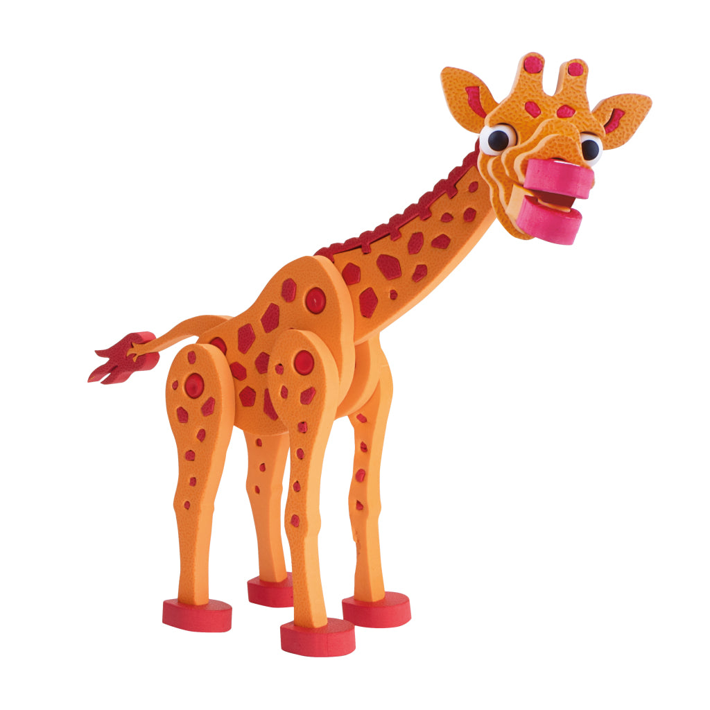 Toi-Toys 3D Puzzel Giraffe Junior 31,5 Cm Foam Oranje 104-Delig 3D Puzzels Joy&Bloom