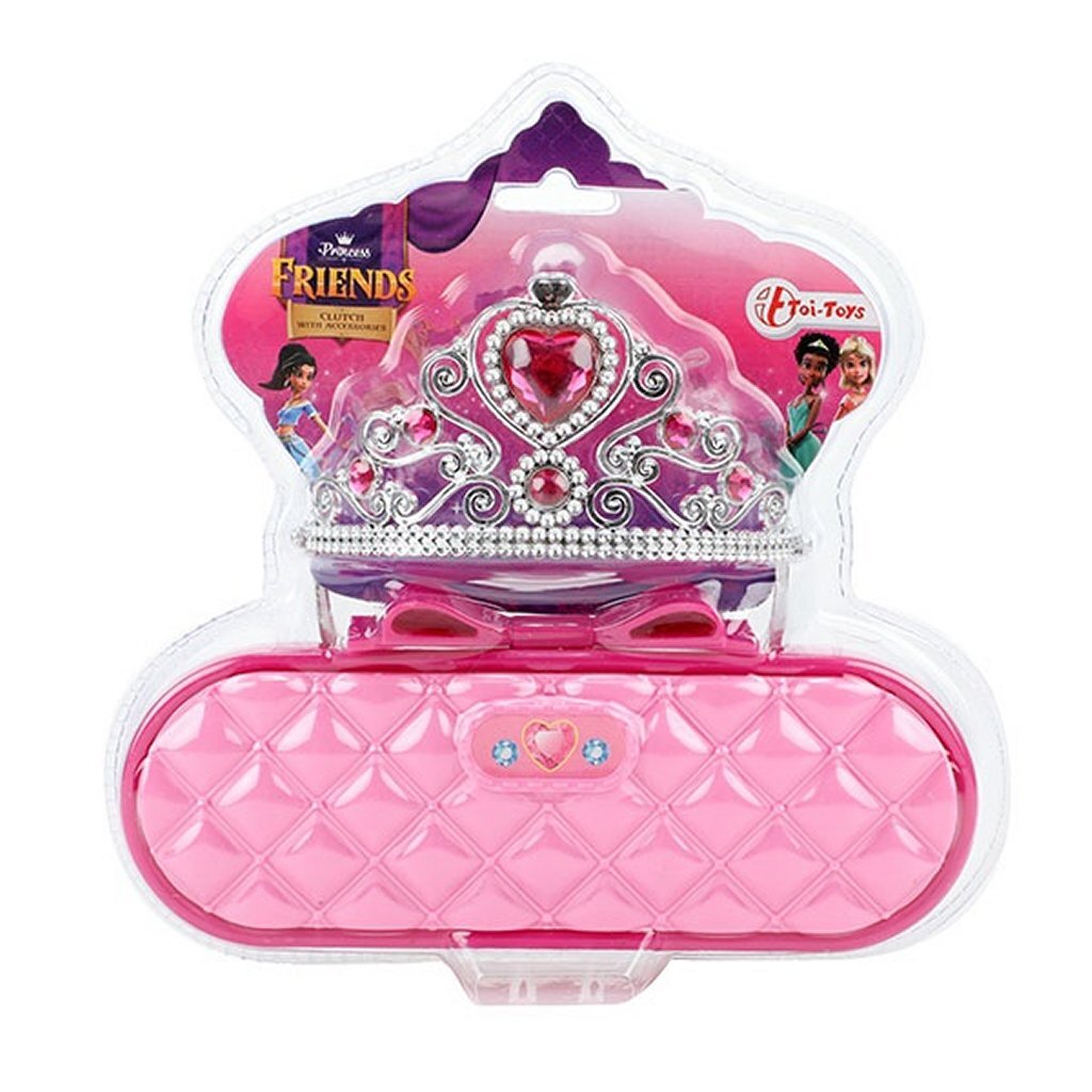 Princess Friends Prinses Diadeem Met Tasje Roze Default Title Verkleedkleren Accessoires Joy&Bloom