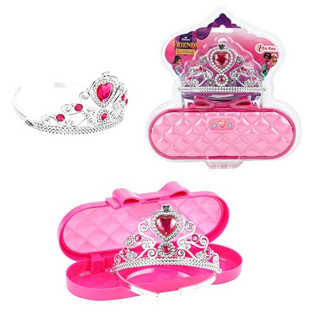 Princess Friends Prinses Diadeem Met Tasje Roze Verkleedkleren Accessoires Joy&Bloom
