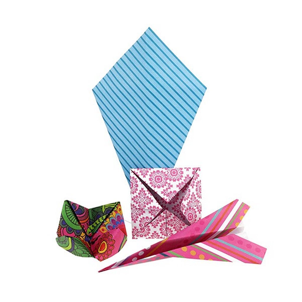 Toi-Toys Knutselpapierset 100 Bedrukte Vellen 20X20Cm Hobby + Knutselen Joy&Bloom