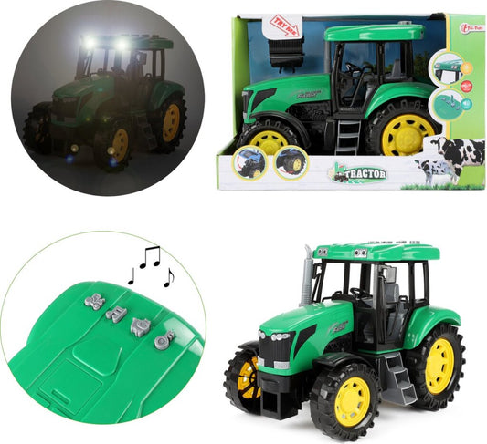 Tractor Tractor Groot 27Cm Met Licht En Geluid Default Title Landbouwvoertuigen Joy&Bloom