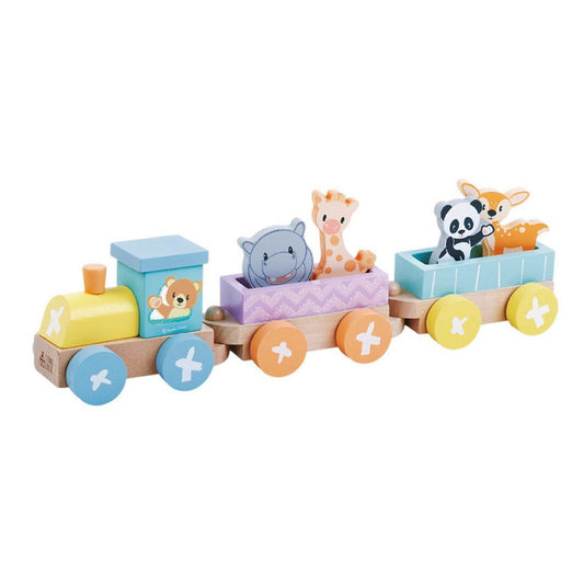 Studio Circus Houten Dierentrein 7-Delig Default Title Trekfiguren & Duwfiguren Joy&Bloom