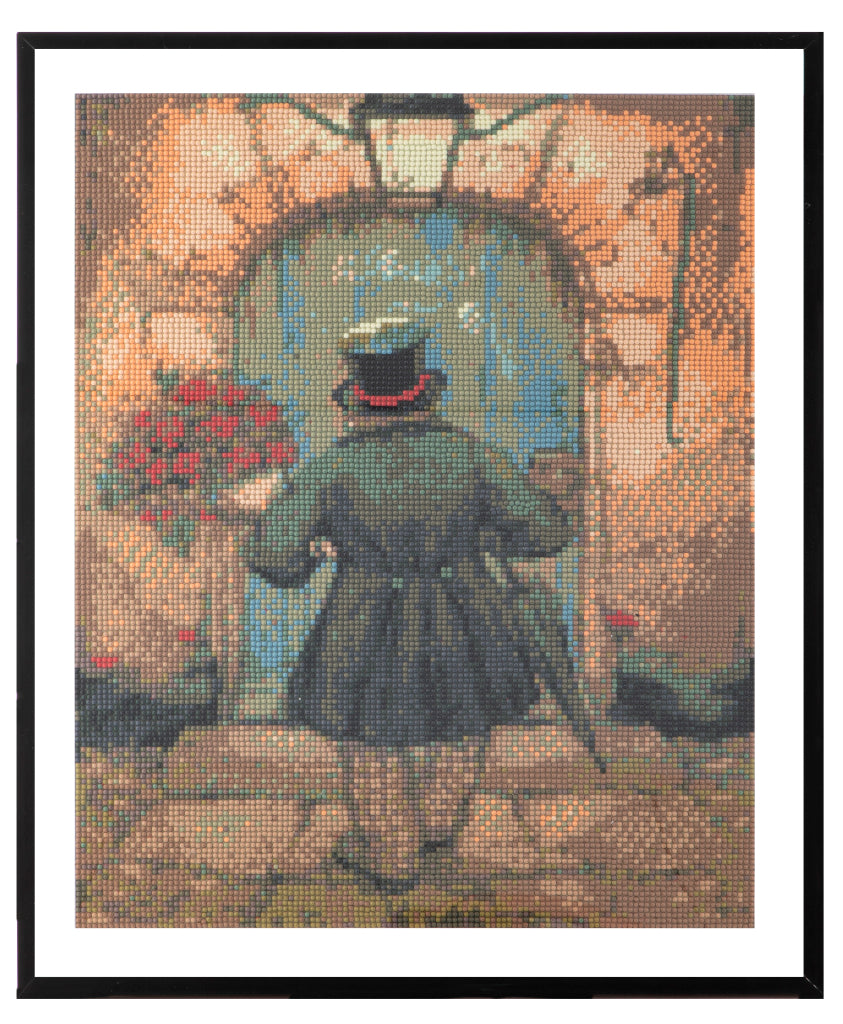 Grafix Diamond Painting Anton Pieck Man Met Rozen 40X50Cm Default Title Diamond Painting Joy&Bloom