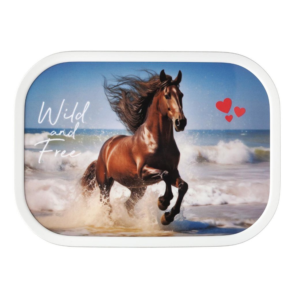 Mepal Lunchbox Campus Wild Horse Wit/Blauw Schoollunch Joy&Bloom