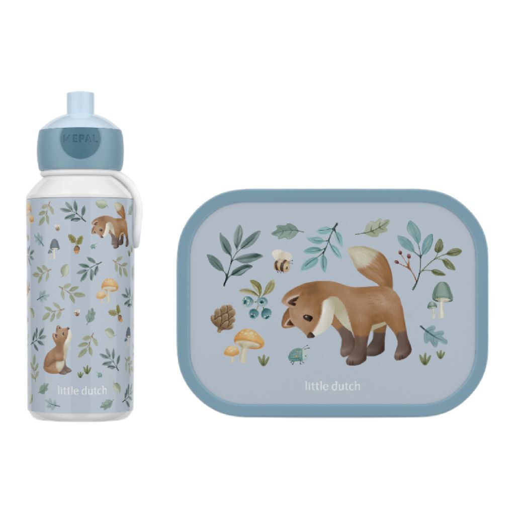 Mepal Little Dutch Forest Friends Lunchset Blauw Default Title Schoollunch Joy&Bloom