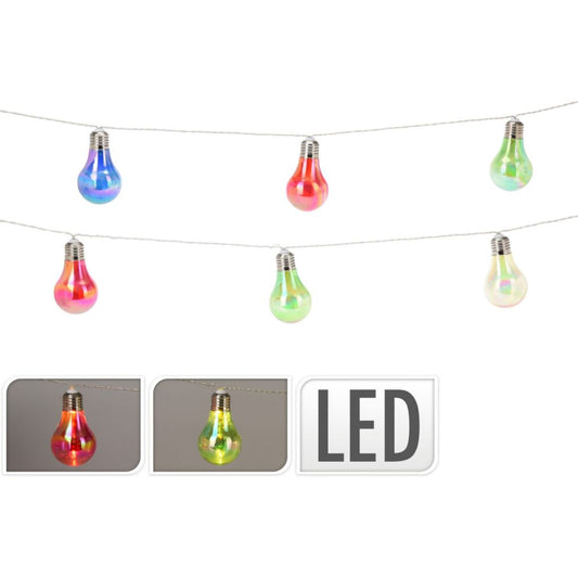 Basic Led Feestverlichting 10 Lampjes Multicolor Default Title Feestavond Joy&Bloom