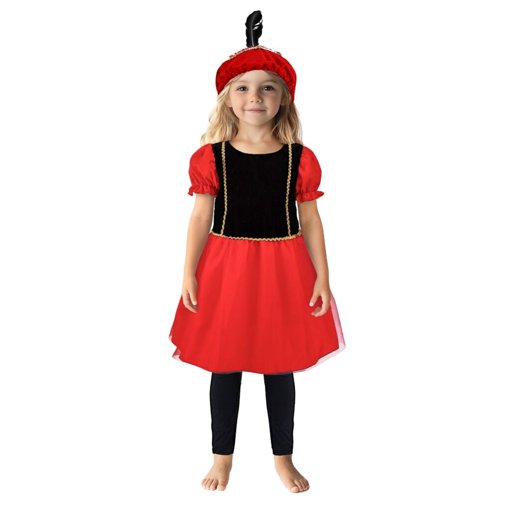 Overige Merken Pietenjurk 110-116 Zwart/Rood Default Title Sinterklaasartikelen Joy&Bloom