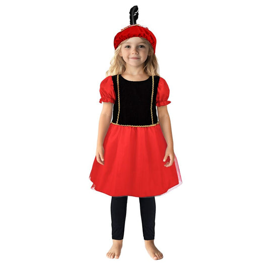 Overige Merken Pietenjurk 110-116 Zwart/Rood Default Title Sinterklaasartikelen Joy&Bloom