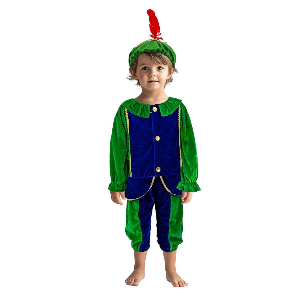Overige Merken Pietenpak 110-116 Groen/Blauw Default Title Sinterklaasartikelen Joy&Bloom