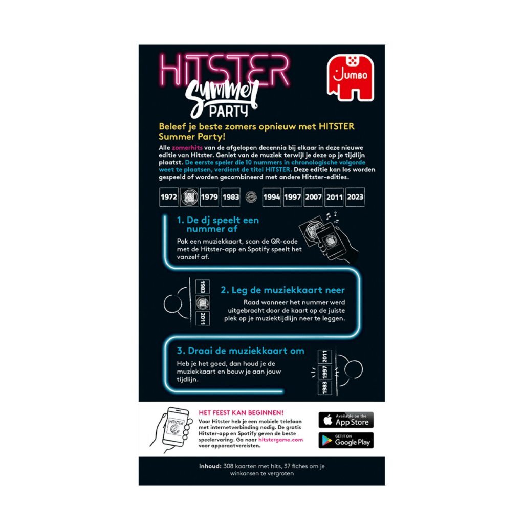 Jumbo Hitster Summer Party Partyspellen Joy&Bloom