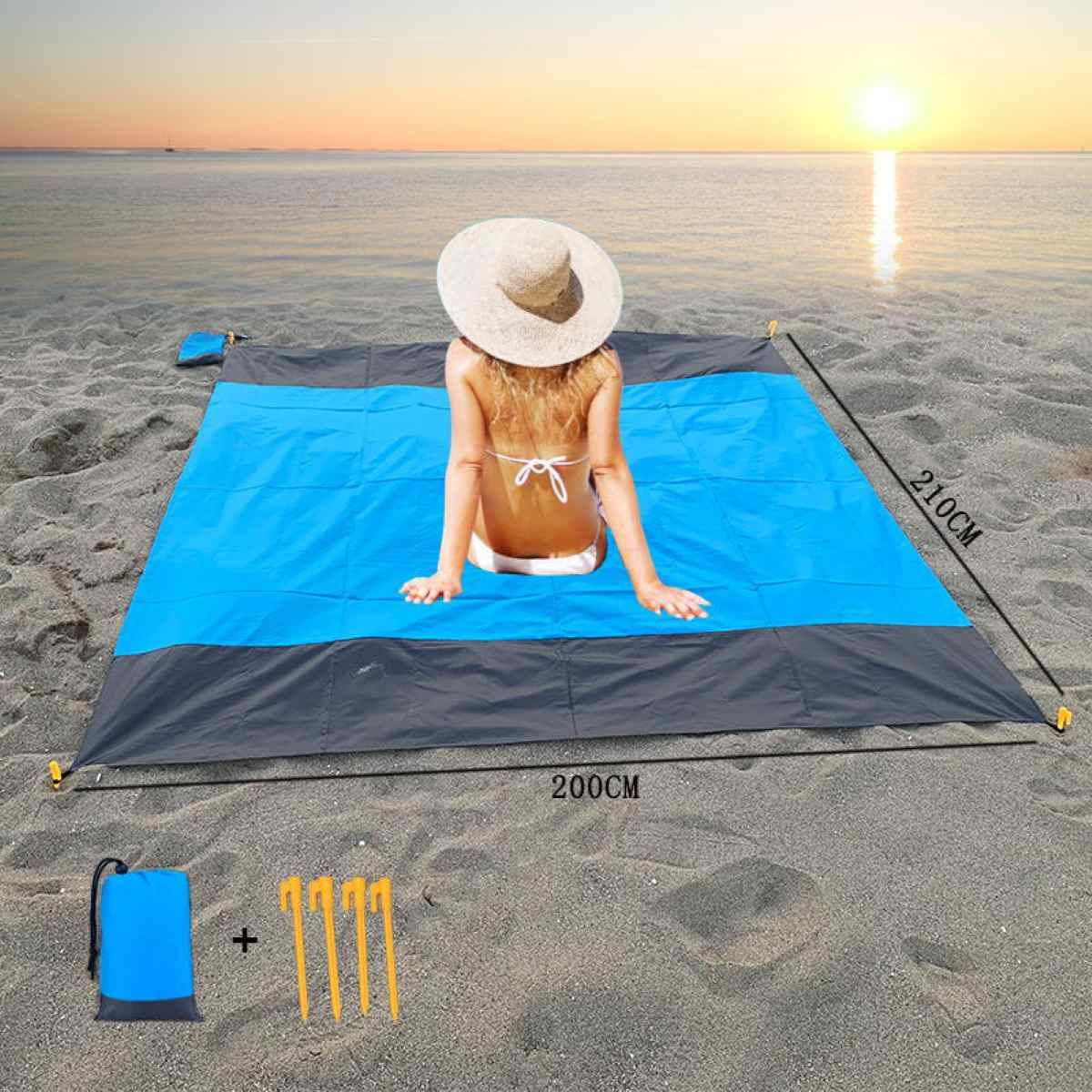 Ceruzo Strandmat - Picknickkleed - 210X200Cm Default Title Kampeer- en Strandartikelen Joy&Bloom