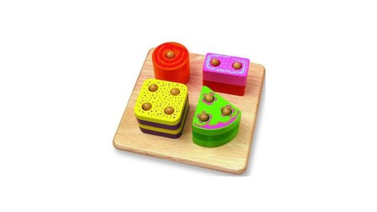 Pintoy Houten Tel En Vormenpuzzel Default Title Sorteren & Stapelen Joy&Bloom