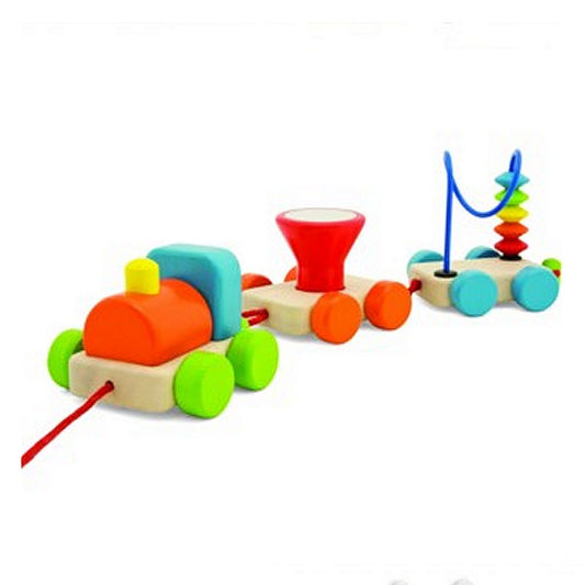 Pintoy Houten Activity Trein Default Title Trekfiguren & Duwfiguren Joy&Bloom