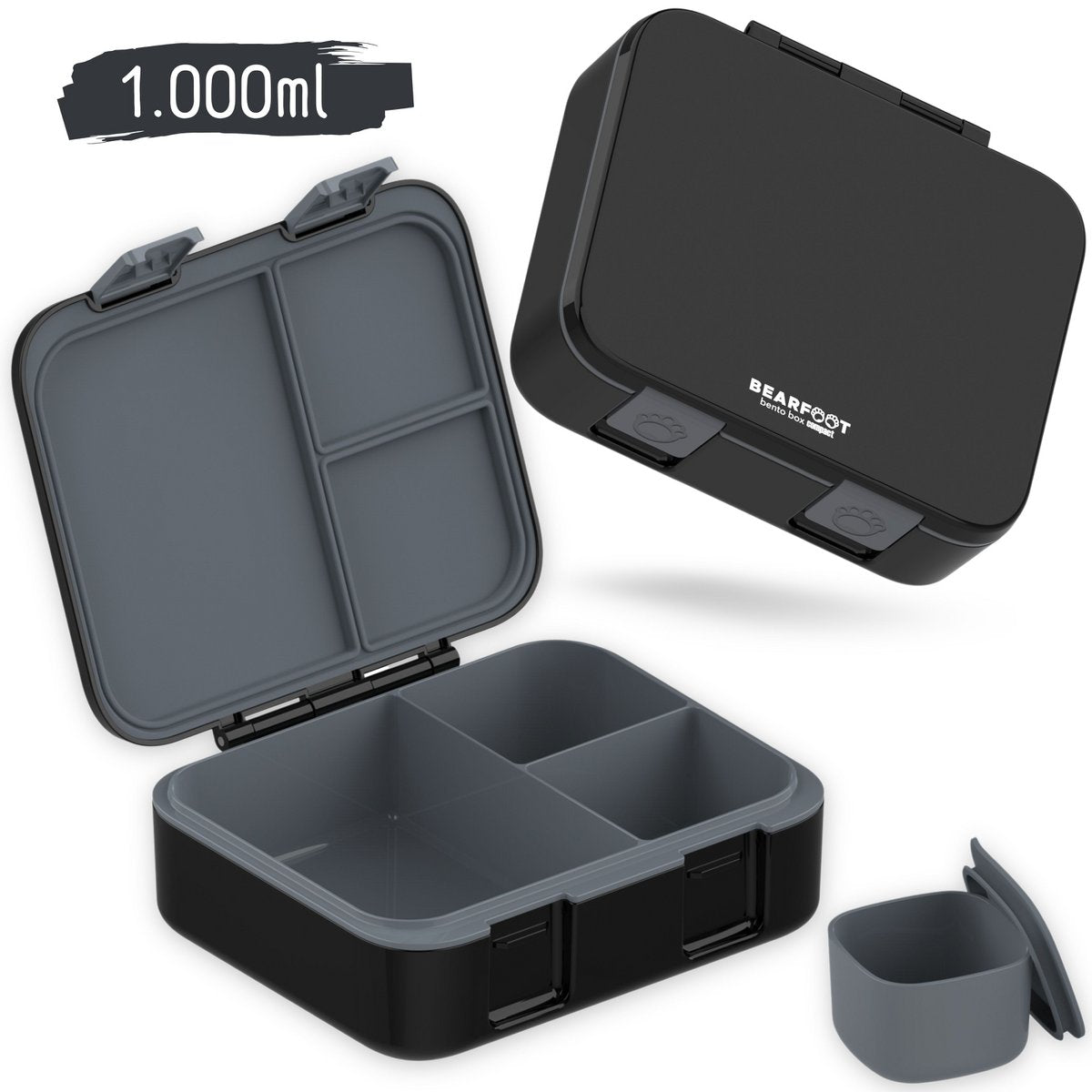 Leaf kan met onderwerpen, licht en lek - goed - zwart