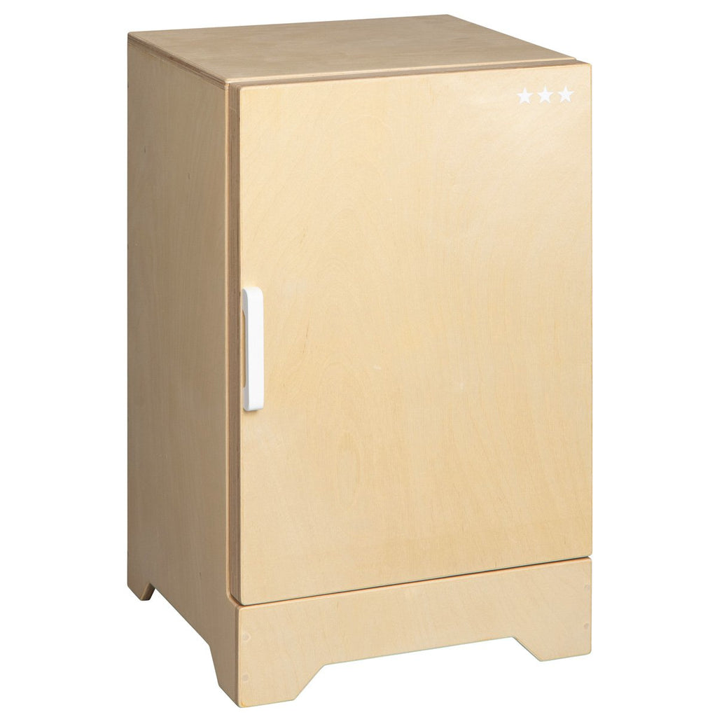 Van Dijk Toys houten speelgoed koelkast - Naturel met wit (Kinderopvang kwaliteit) Joy&Bloom