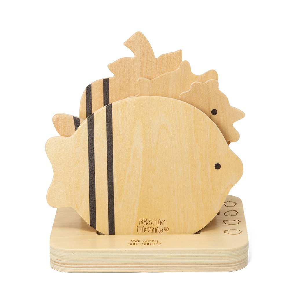 Snijplanken Set met 4 plankjes - Hout Joy&Bloom