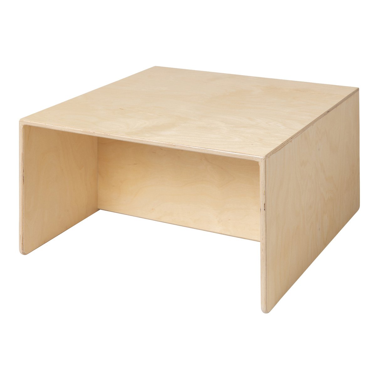 Van Dijk Toys houten kubustafel / kinderbank Naturel - 75x75x40cm (kinderopvang kwaliteit) Joy&Bloom