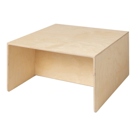 Van Dijk Toys houten kubustafel / kinderbank Naturel - 75x75x40cm (kinderopvang kwaliteit) Joy&Bloom