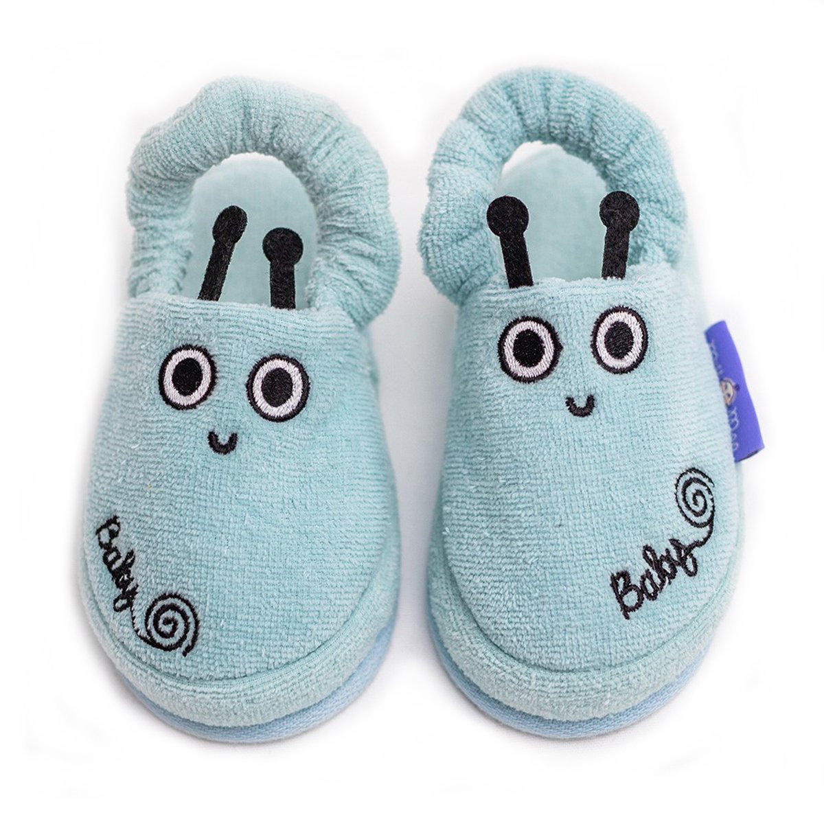 Milk&Moo Sangaloz peuter kinderpantoffels, %100 katoen, voor huis, bad, binnengebruik Joy&Bloom